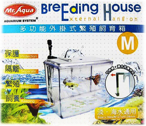 《Mr.Aqua》多功能外掛式繁殖飼育箱淡海水通用（M）