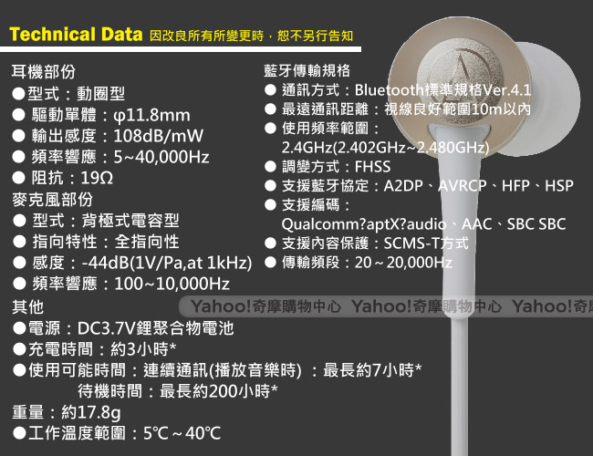 鐵三角 ATH-CKR75BT 無線藍牙耳機