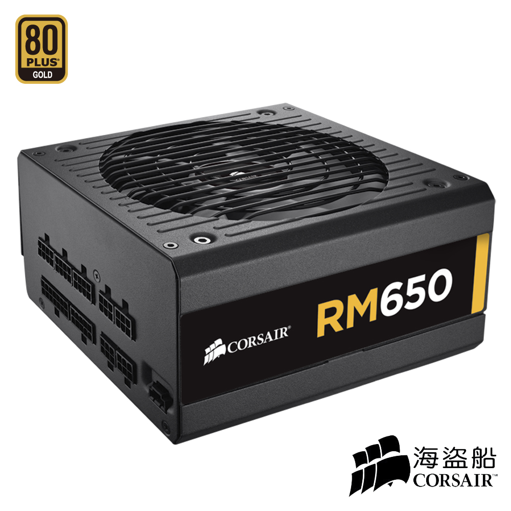 CORSAIR海盜船 RM 650W 80Plus金牌 全模組化電源供應器