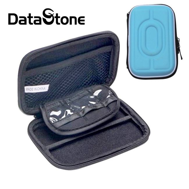 DataStone 多功能防震硬殼收納包(適2.5吋硬碟/行動電源//3C產品)-天空藍