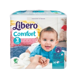 Libero麗貝樂 黏貼式嬰兒紙尿褲(3號M)(30片