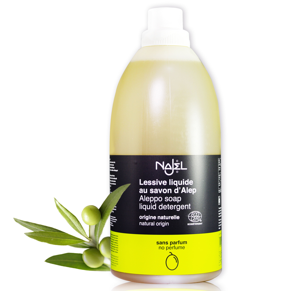 法國NAJEL阿勒坡皂天然低敏濃縮洗衣精2L(無香料)