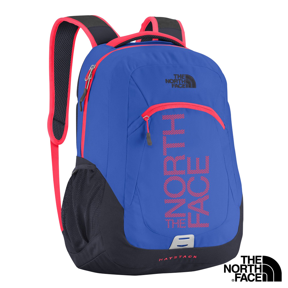 The North Face 31L 13吋電腦背包 耀眼藍/火箭紅灰