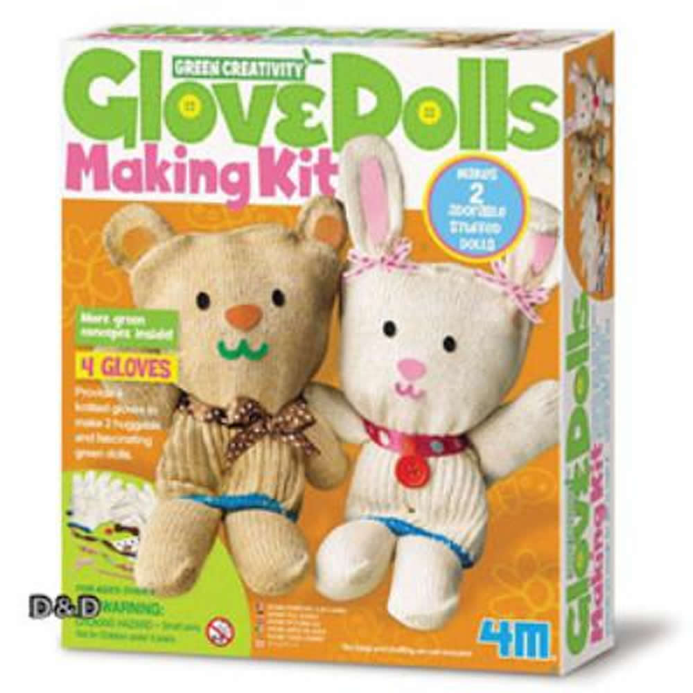 《 4M美勞創作 》Glove Dolls Making Kit 手偶娃娃創作