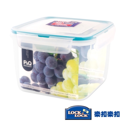 樂扣樂扣P&Q系列色彩繽紛PP保鮮盒-正方形1.5L(海洋藍)(8H)