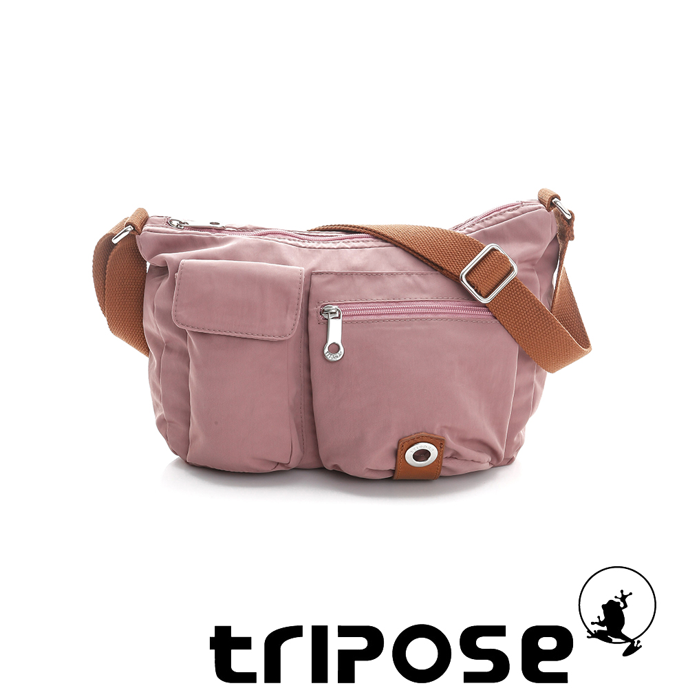 tripose MOVE系列多口袋斜背包 - 粉膚