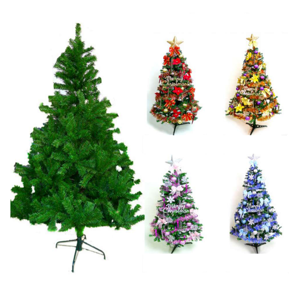 台製15尺(450cm)豪華版綠色聖誕樹(+飾品組)(不含燈)