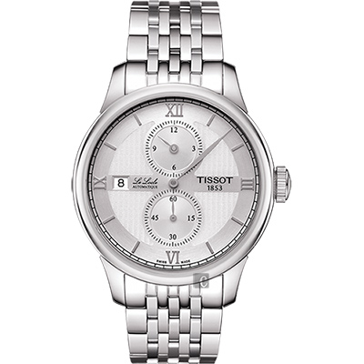 TISSOT 天梭 官方授權 LE LOCLE 力洛克雅仕機械腕錶 新春送禮-銀/40mm T0064281103802