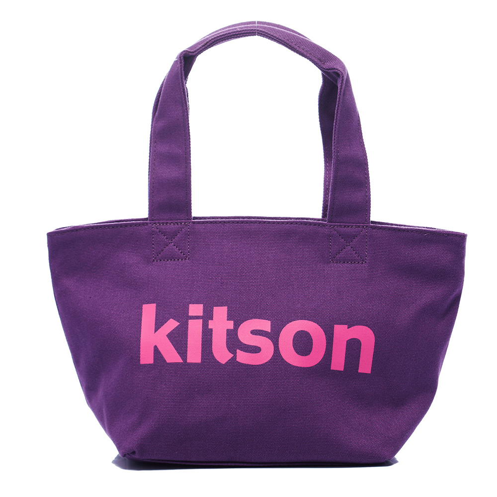 Kitson 雙色帆布托特包M (PURPLE)