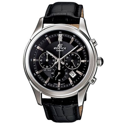 EDIFICE 完美主義施華洛士奇計時腕錶(EFR-517L-1A)-黑/40.5mm