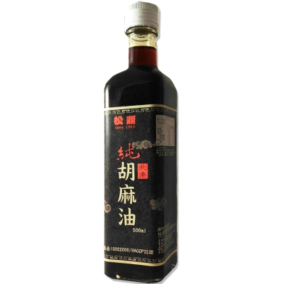 松鼎 正宗北港100%純黑麻油12瓶(500ml/瓶)