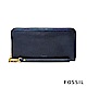 FOSSIL EMMA 拉鍊長夾-深藍色 product thumbnail 1