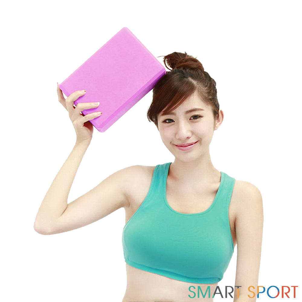 [SMART SPORT] 環保瑜珈磚 舒適30度款一入 (桃氣紅) - 快速到貨