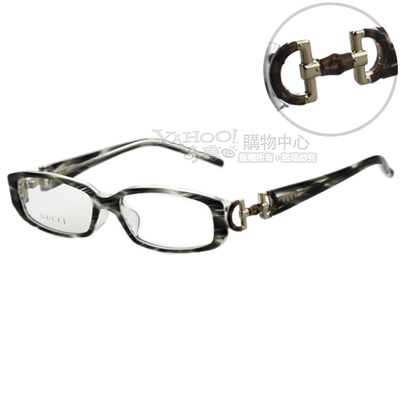 GUCCI-時尚光學眼鏡 (大理石灰色)