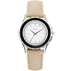 DKNY 紐約紐約時尚腕錶-銀x卡其錶帶/32mm product thumbnail 1