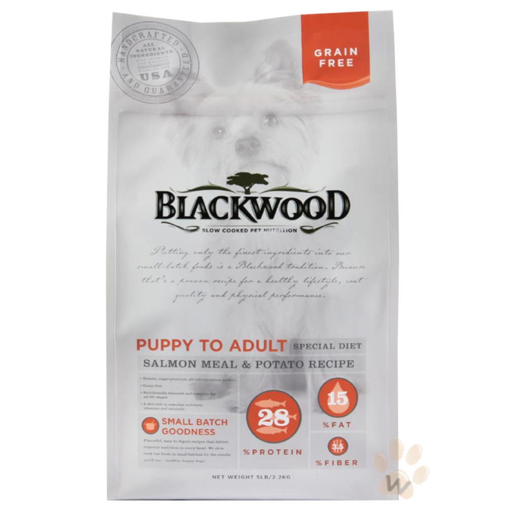 BLACKWOOD柏萊富-無穀全齡犬 低敏挑嘴配方(鮭魚+豌豆)30磅