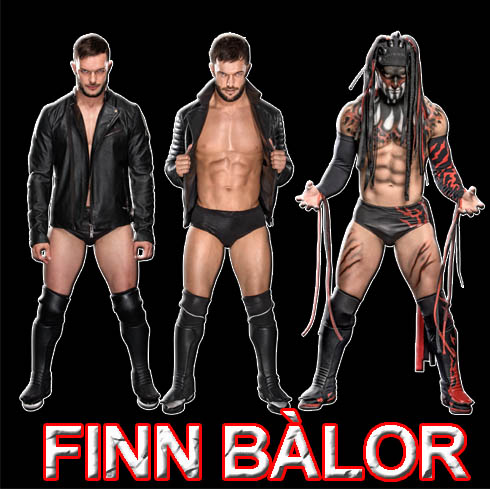 WWE正版授權WWE Finn BalorT恤(紅字logo灰色)
