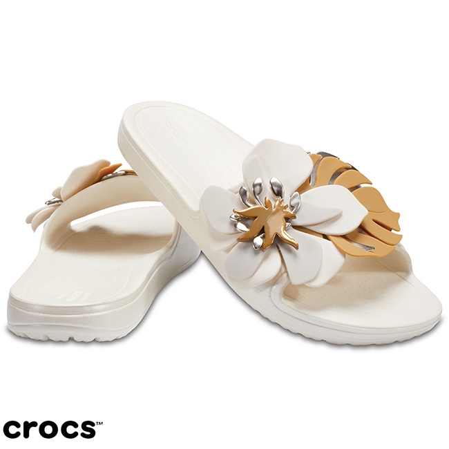 Crocs 卡駱馳 (女鞋) 思瓏花朵涼拖 205257-159