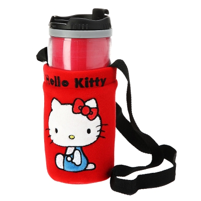 HELLO KITTY 兜風紅系列-掛袋式隨身杯