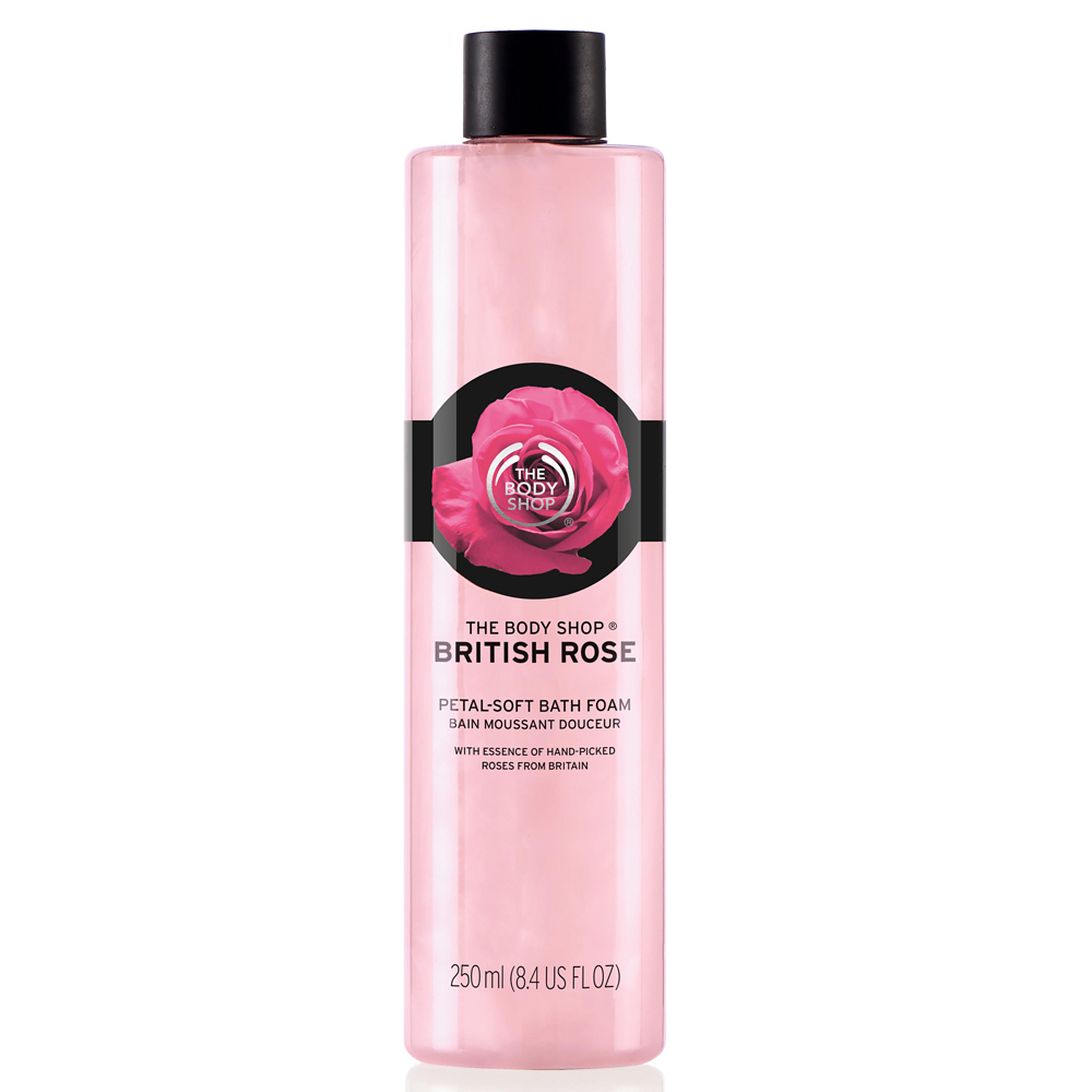 The Body Shop 玫瑰嫩膚泡泡花浴乳250ML