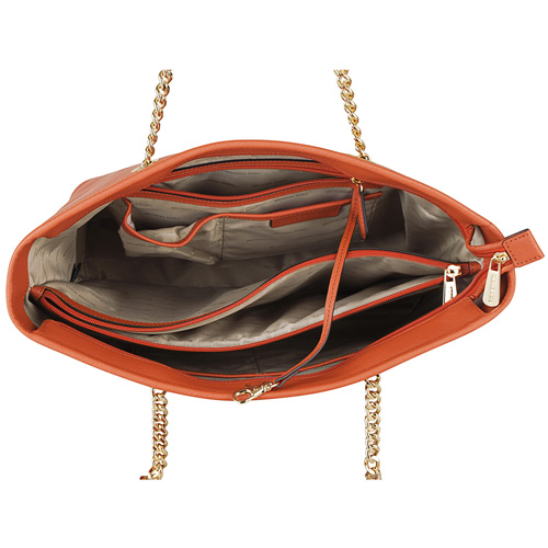 MICHAEL KORS JET SET TRAVL 肩背包(中/橘