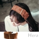 Hera 赫拉 波希米亞風麂皮流蘇穗子寬版髮箍/頭箍(棕色) product thumbnail 1