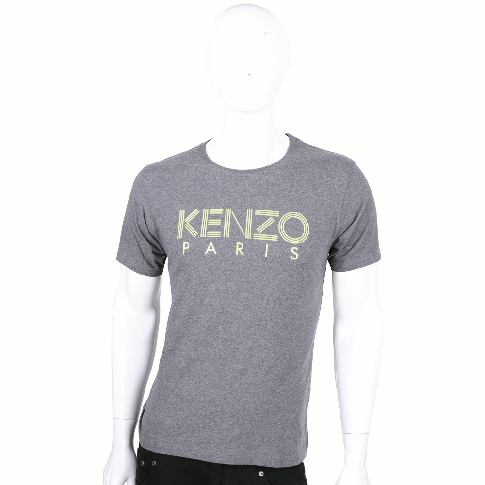 KENZO 灰色字母LOGO短袖上衣