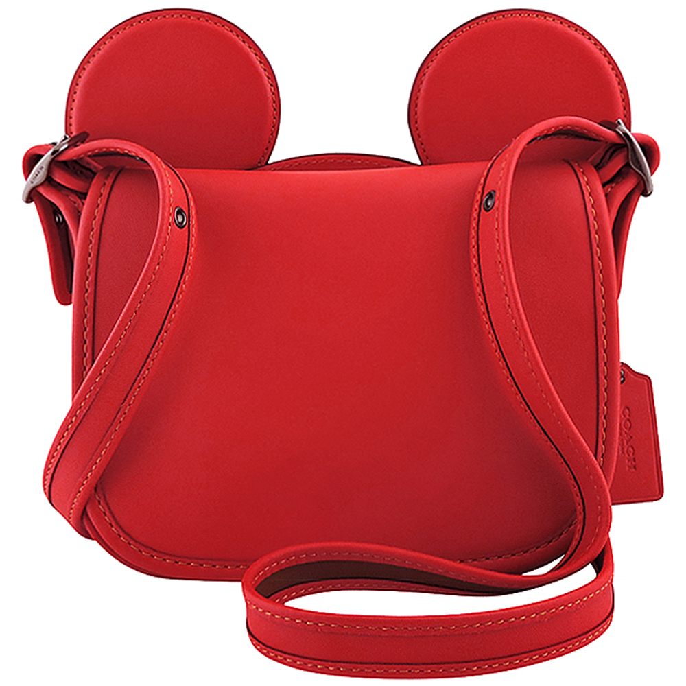 COACH Disney紅色Mickey造型斜背包