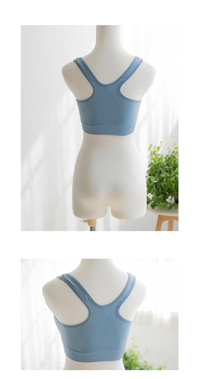 日系小媽咪孕婦裝-彈力舒適無鋼圈前拉鍊運動內衣 M-XL (共三色)