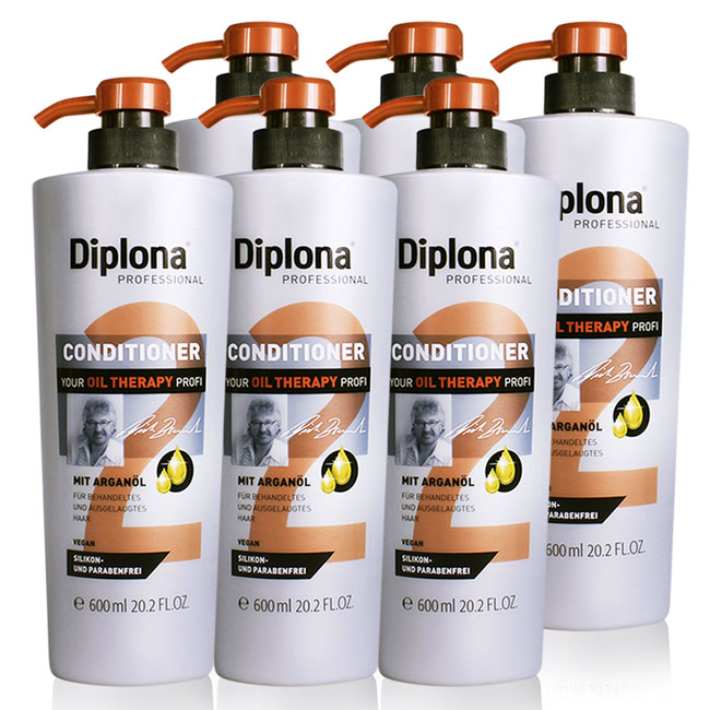 德國Diplona專業級摩洛哥堅果油潤髮乳600ml(買五送一超值組)