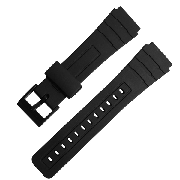 Watchband / 舒適耐用輕便運動型橡膠錶帶 黑色