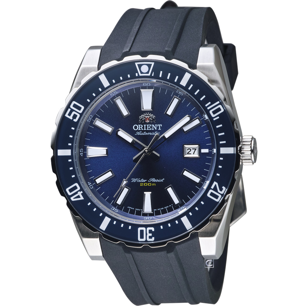 ORIENT 東方錶 SPORT系列 200M潛水機械錶-藍/46mm