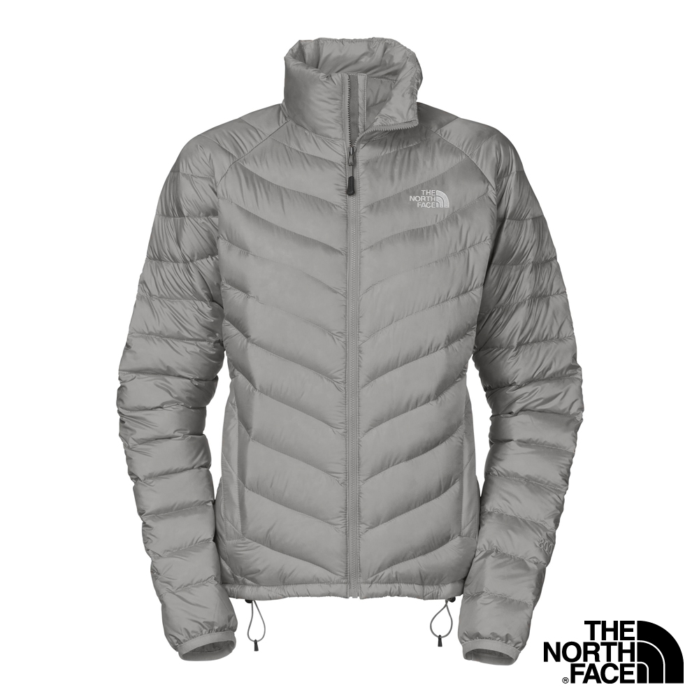 The North Face 女 800FILL 羽絨外套 金屬銀