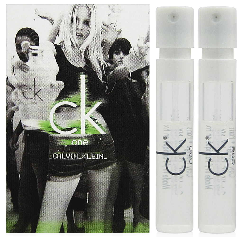 CalvinKlein  CK one中性淡香水 1.2ml x2入