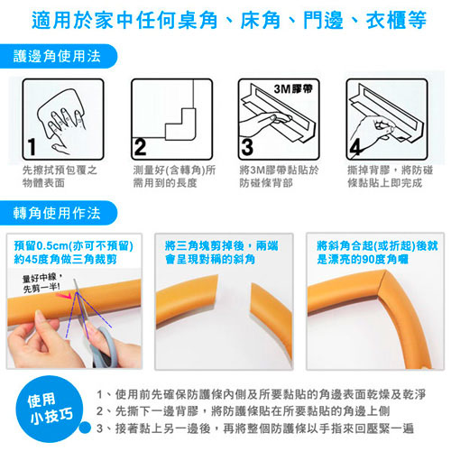 加厚型2米超厚兒童防碰條/防護條/防撞條-3條入