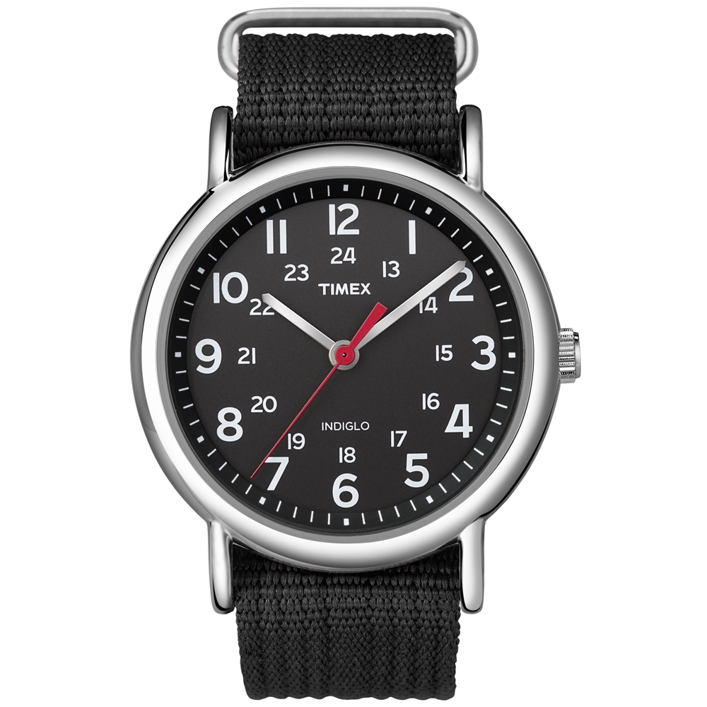 TIMEX 經典復刻冷光Weekender系列-黑-38mm