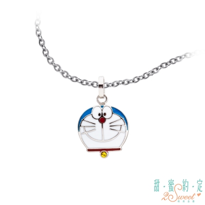 甜蜜約定 Doraemon 經典哆啦A夢白鋼項鍊