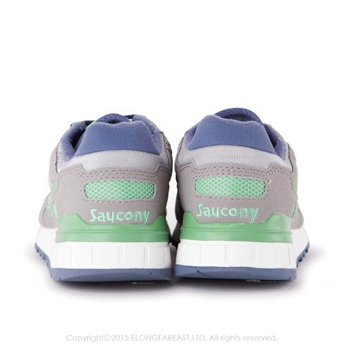 (女) 美國 SAUCONY 經典時尚休閒輕量慢跑球鞋-灰淺綠
