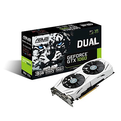 華碩 ASUS DUAL GeForce® GTX 1060 O3G GAMING 顯示卡