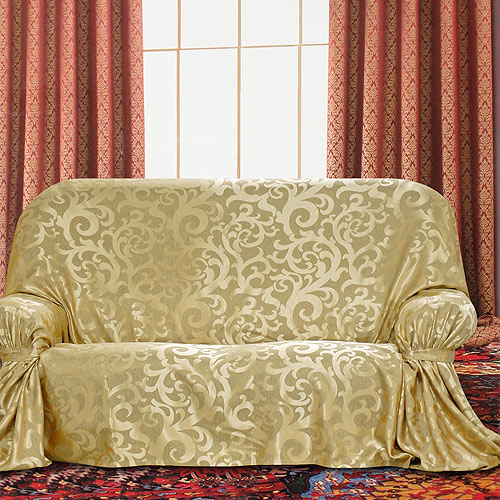 《布安於室》蔓澤DIY3人座沙發罩-金色