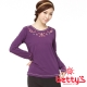 betty’s貝蒂思　圓領民族風圖騰設計T-shirt(紫色) product thumbnail 1