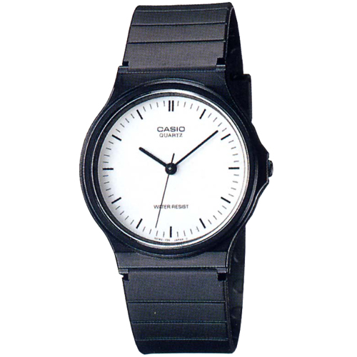 CASIO超輕薄感數字錶(MQ-24-7E)-白面黑釘字