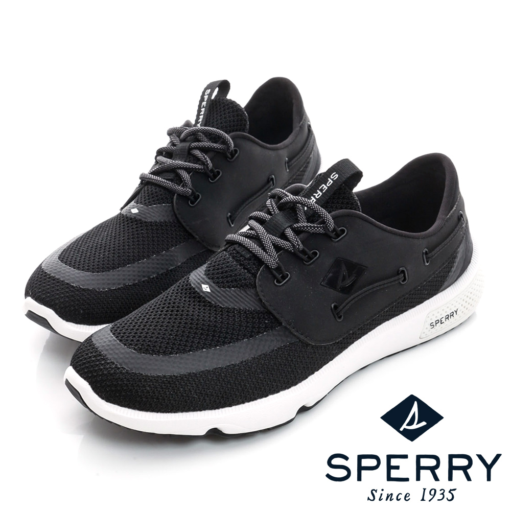 SPERRY 全新進化7SEAS全方位休閒鞋(情侶款)-黑