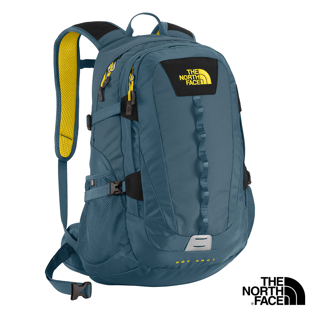 The North Face HOT SHOT 15吋電腦背包 柴油藍/酸性黃