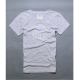 A&F Abercrombie &Fitch 絨字LOGO9號徽章短T-淺灰 product thumbnail 1