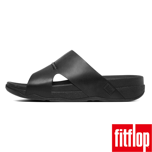 FitFlop TM-BANDO TM LEATHER SLIDE-黑色