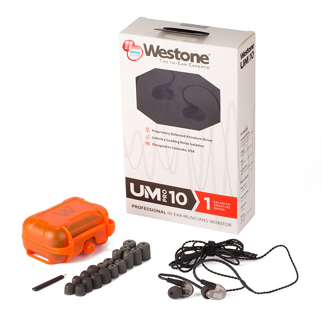 Westone UM Pro 10 New 壹單體可換線專業監聽級入耳式耳機-透明