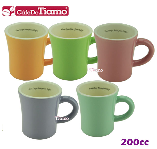 Tiamo 馬卡龍陶瓷馬克杯200cc-5色(HG0724)
