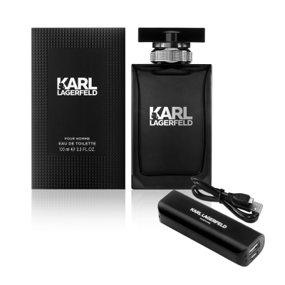 KARL LAGERFELD 卡爾同名時尚男性淡香水100ml(贈品牌行動電源)