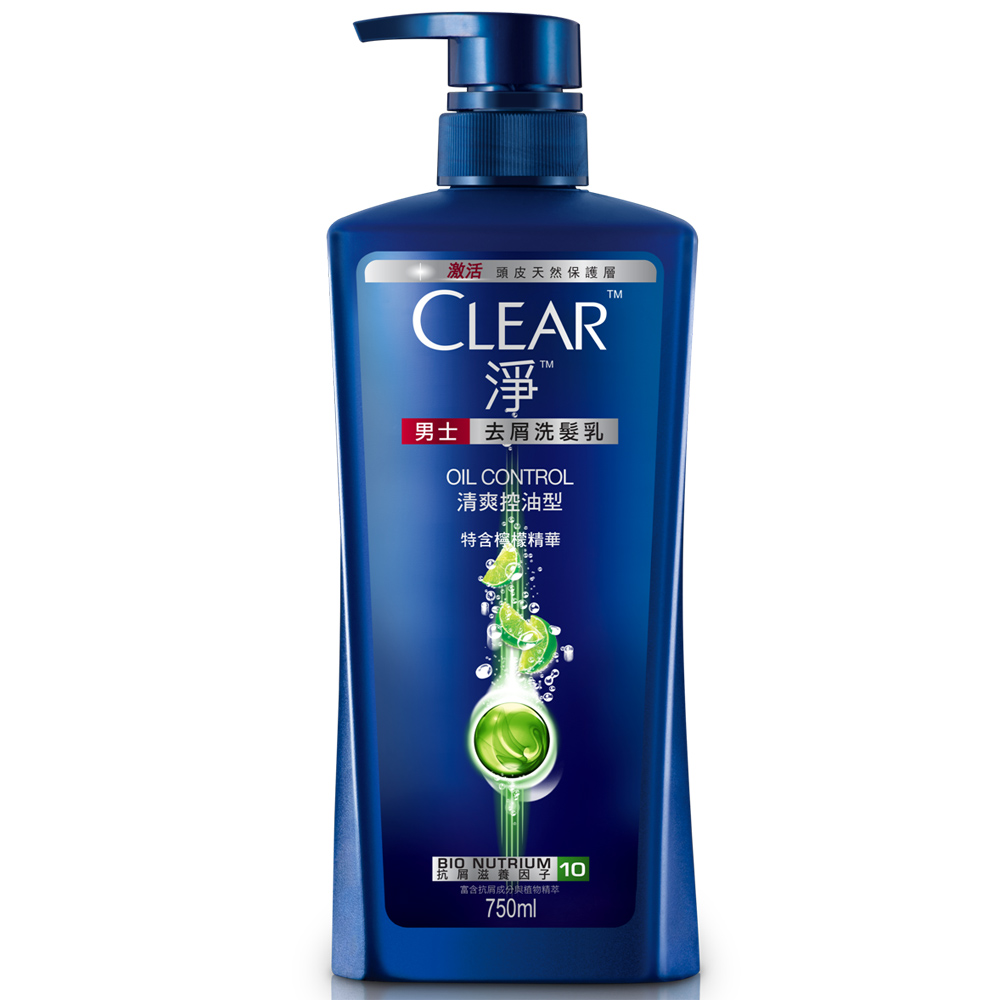 CLEAR淨 男性清爽控油洗髮乳750ml